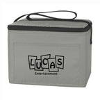 Budget Cooler Bag for 6 Cans - Gray - Silk Screen
