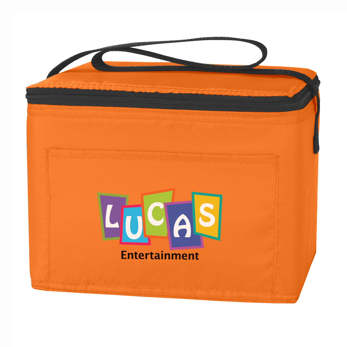 Budget Cooler Bag for 6 Cans - Orange - Colorbrite