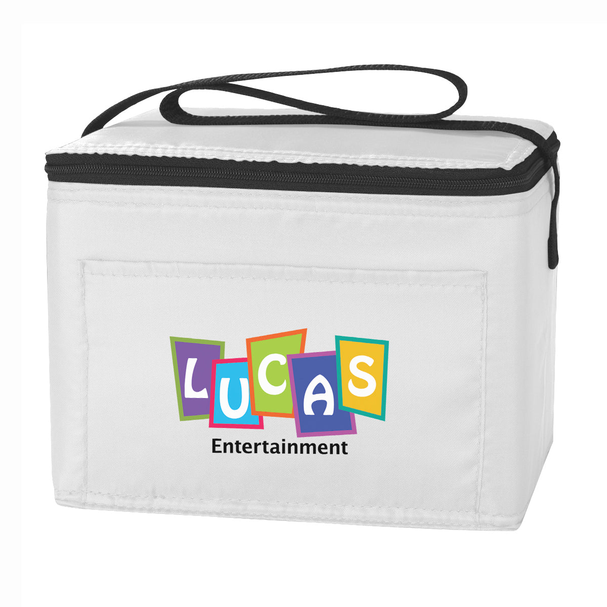Budget Cooler Bag for 6 Cans - White - Colorbrite