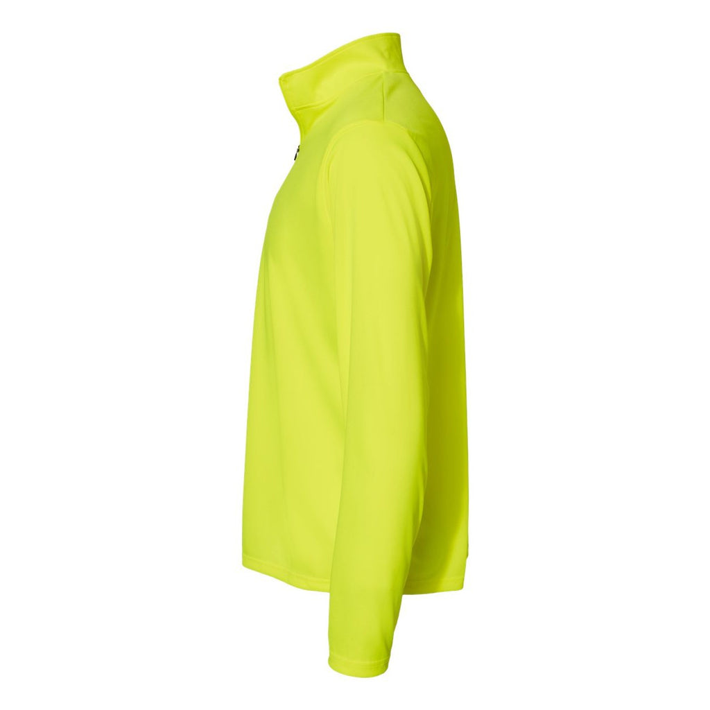 C2 Sport Men's Quarter-Zip Pullover Embroidery - Safety Yellow - Direct Side