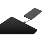 Cable Keeper Slim Power Bank with Built-In USB-C Cable, 4,000 mAh Full Color - Black - Right Angle 2