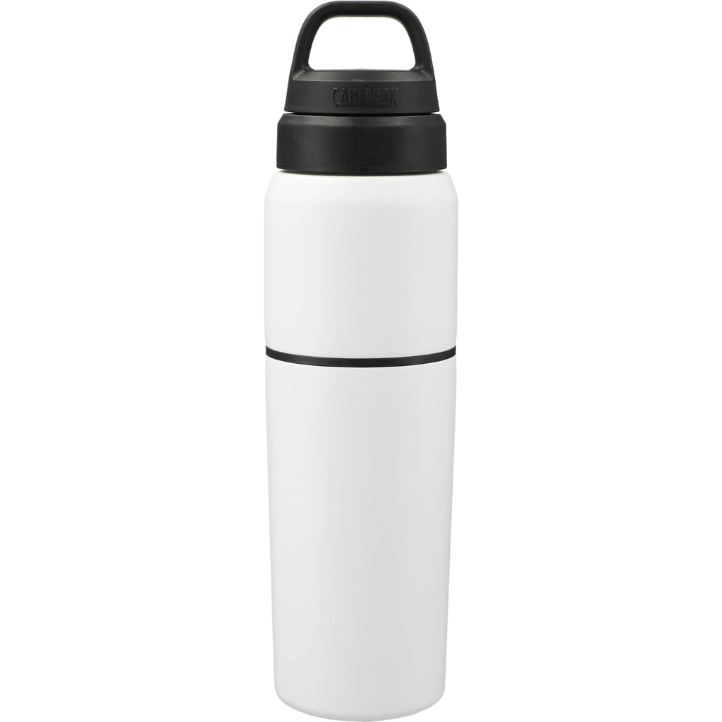 CamelBak MultiBev Bottle with Detachable Cup, 22 oz Full Color - White - Back