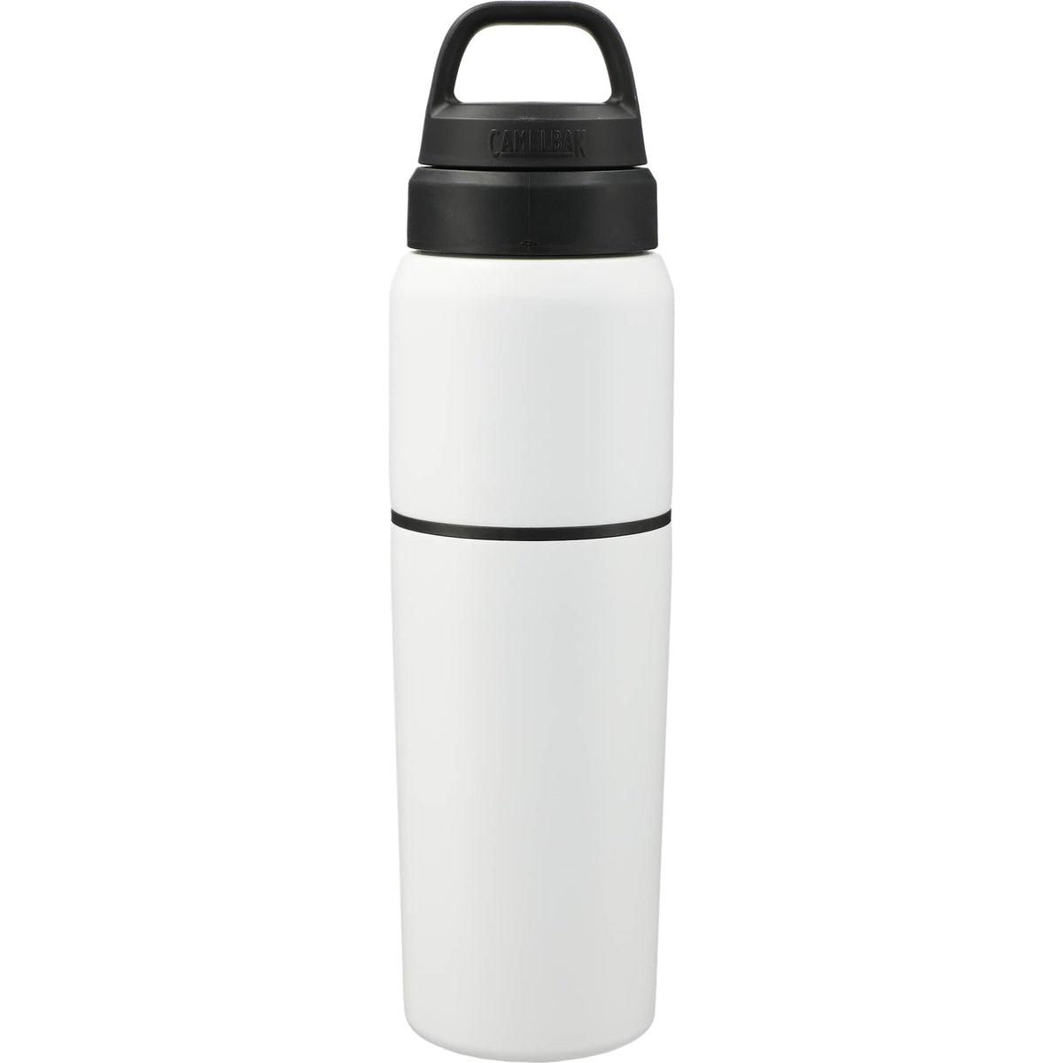 CamelBak MultiBev Bottle with Detachable Cup, 22 oz Full Color - White - Back