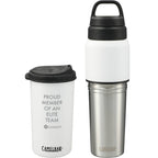 CamelBak MultiBev Bottle with Detachable Cup, 22 oz Full Color - White - Front 3