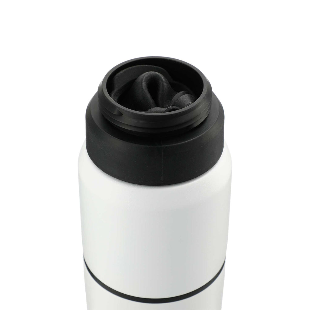 CamelBak MultiBev Bottle with Detachable Cup, 22 oz Full Color - White - Left Angle 2