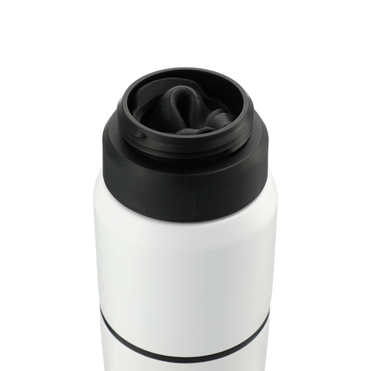 CamelBak MultiBev Bottle with Detachable Cup, 22 oz Full Color - White - Left Angle 2