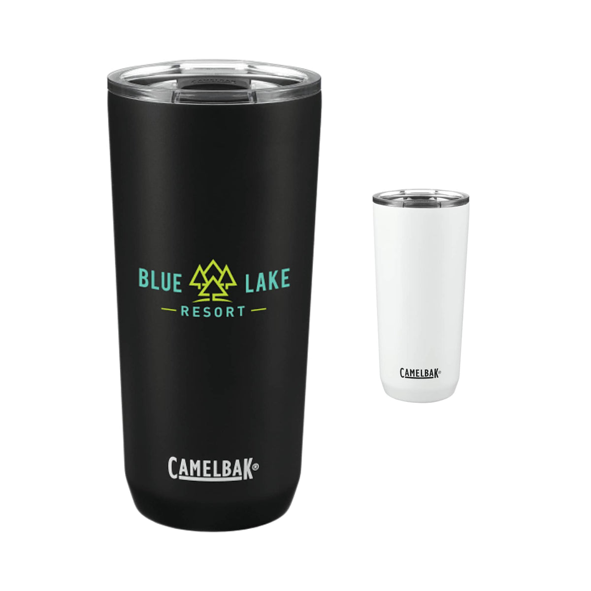 CamelBak Tapered Tumbler with Tri-Mode Lid, 20 oz Full Color - Black - Front Group