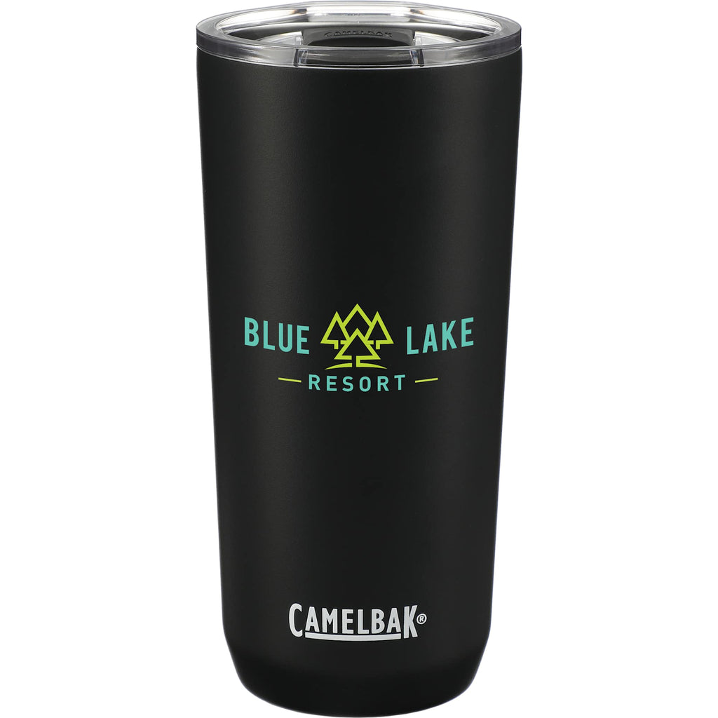 CamelBak Tapered Tumbler with Tri-Mode Lid, 20 oz Full Color - Black - Front