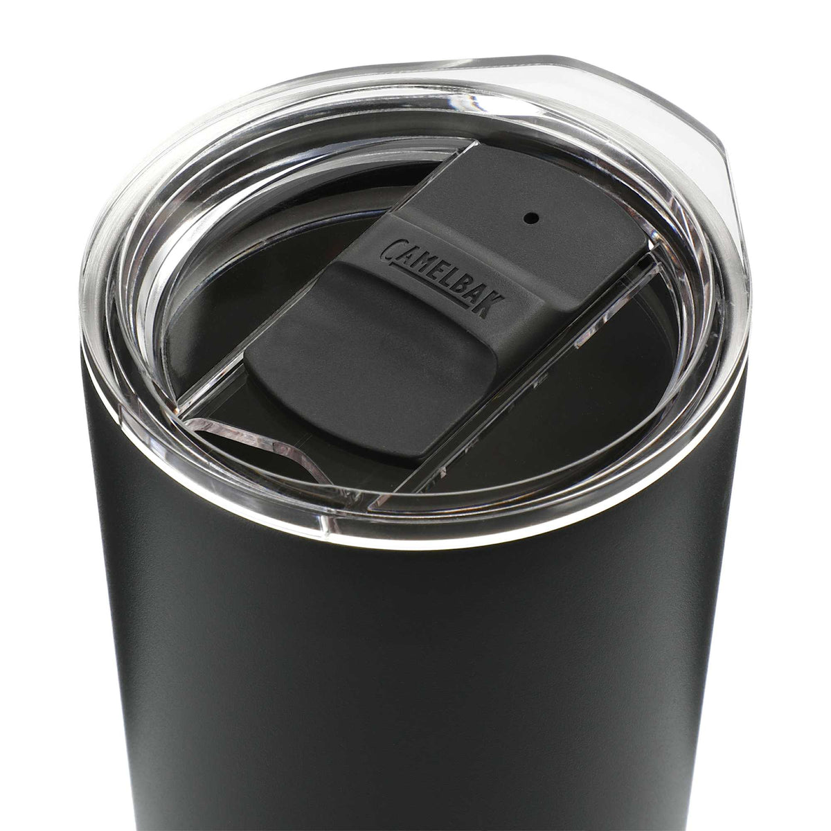 CamelBak Tapered Tumbler with Tri-Mode Lid, 20 oz Full Color - Black - Left Angle