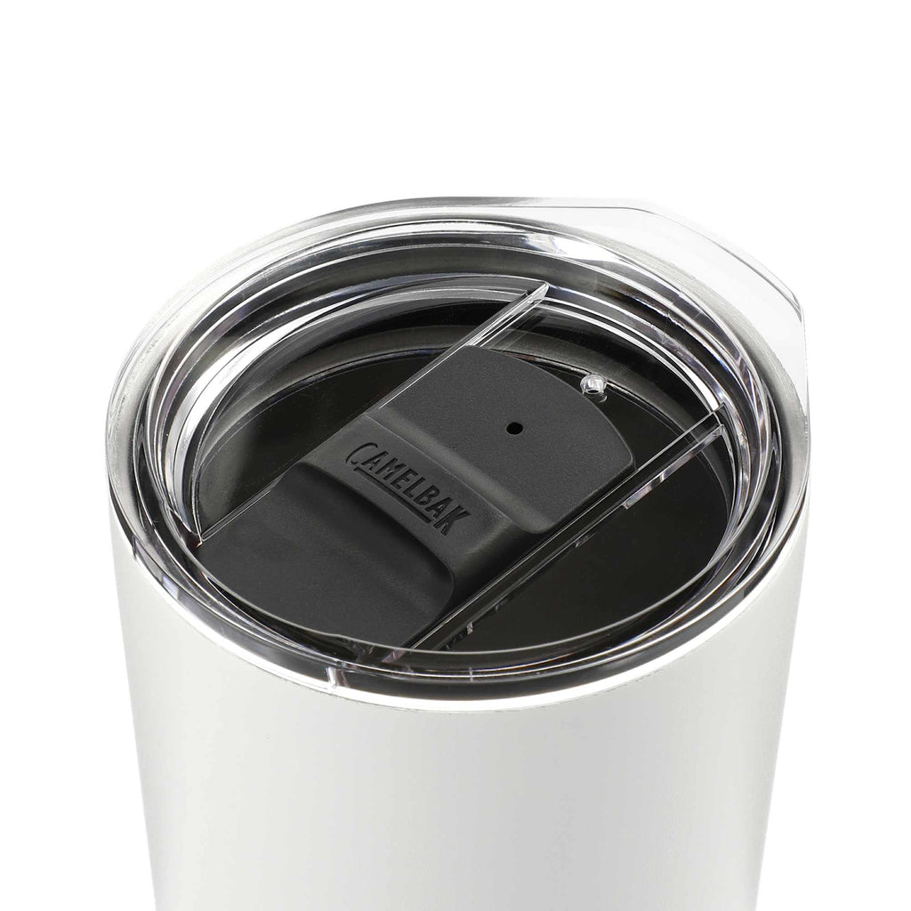CamelBak Tapered Tumbler with Tri-Mode Lid, 20 oz Full Color - White - Left Angle 2