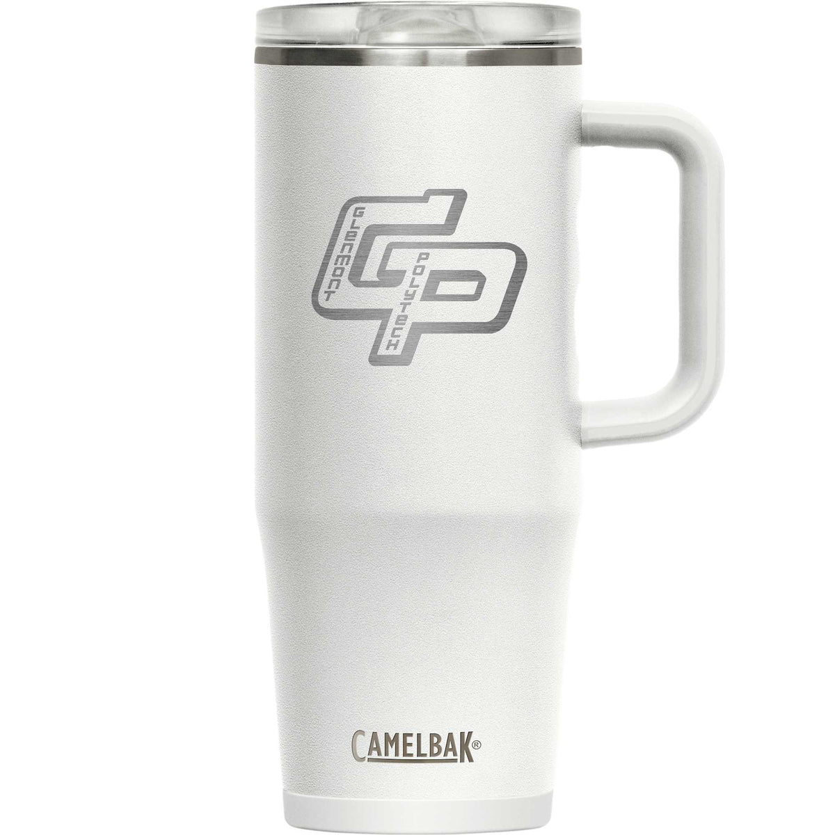 CamelBak Thrive Leak-Proof Travel Mug, 32 oz Laser Engraving - White - Front