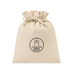 Canvas Drawstring Gift Bag, Large Transfer - Natural - View 2