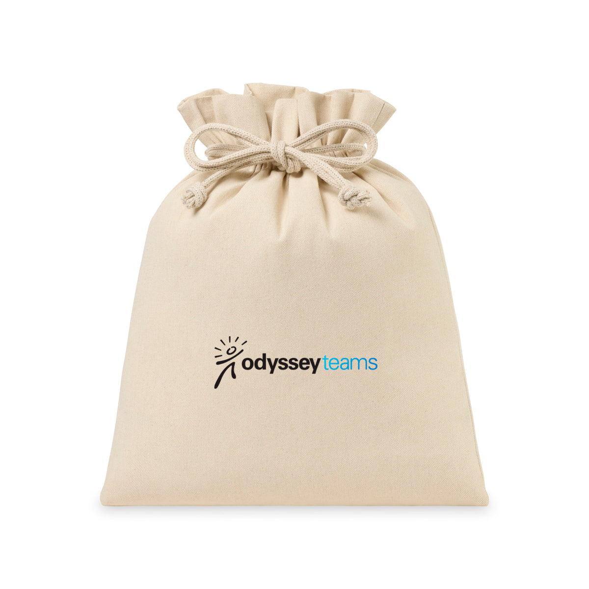 Canvas Drawstring Gift Bag, Large Transfer - Natural - View 3