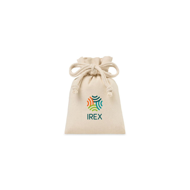 Canvas Drawstring Gift Bag, Small Full Color