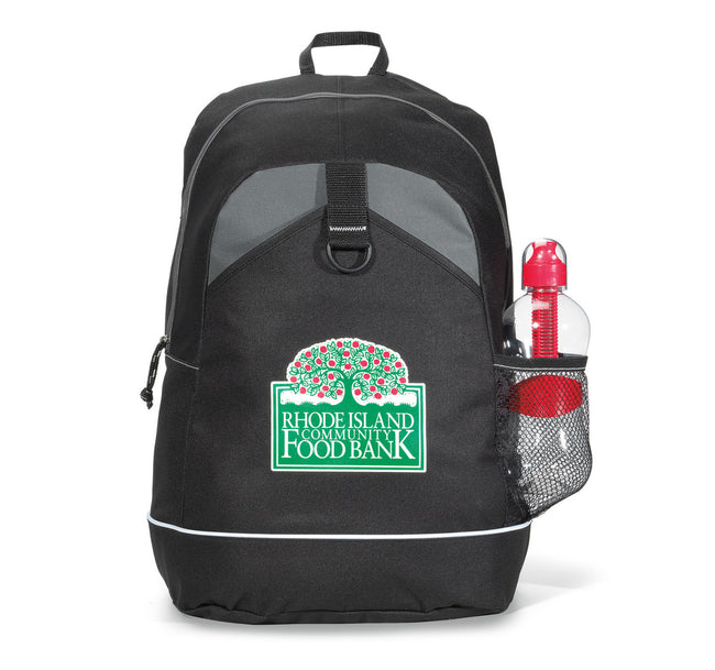 Canyon Polyester Backpack with Front Tablet Pocket Embroidery