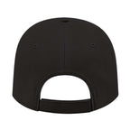 Cap America Low Profile Brushed Twill Cap Embroidery - Black - Back