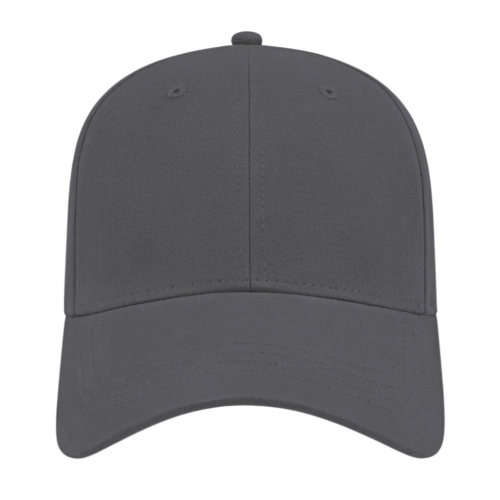 Cap America Low Profile Brushed Twill Cap Embroidery - Charcoal - Front 2