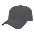 Cap America Low Profile Brushed Twill Cap Embroidery - Charcoal - Front