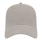 Cap America Low Profile Brushed Twill Cap Embroidery - Gray - Front 2