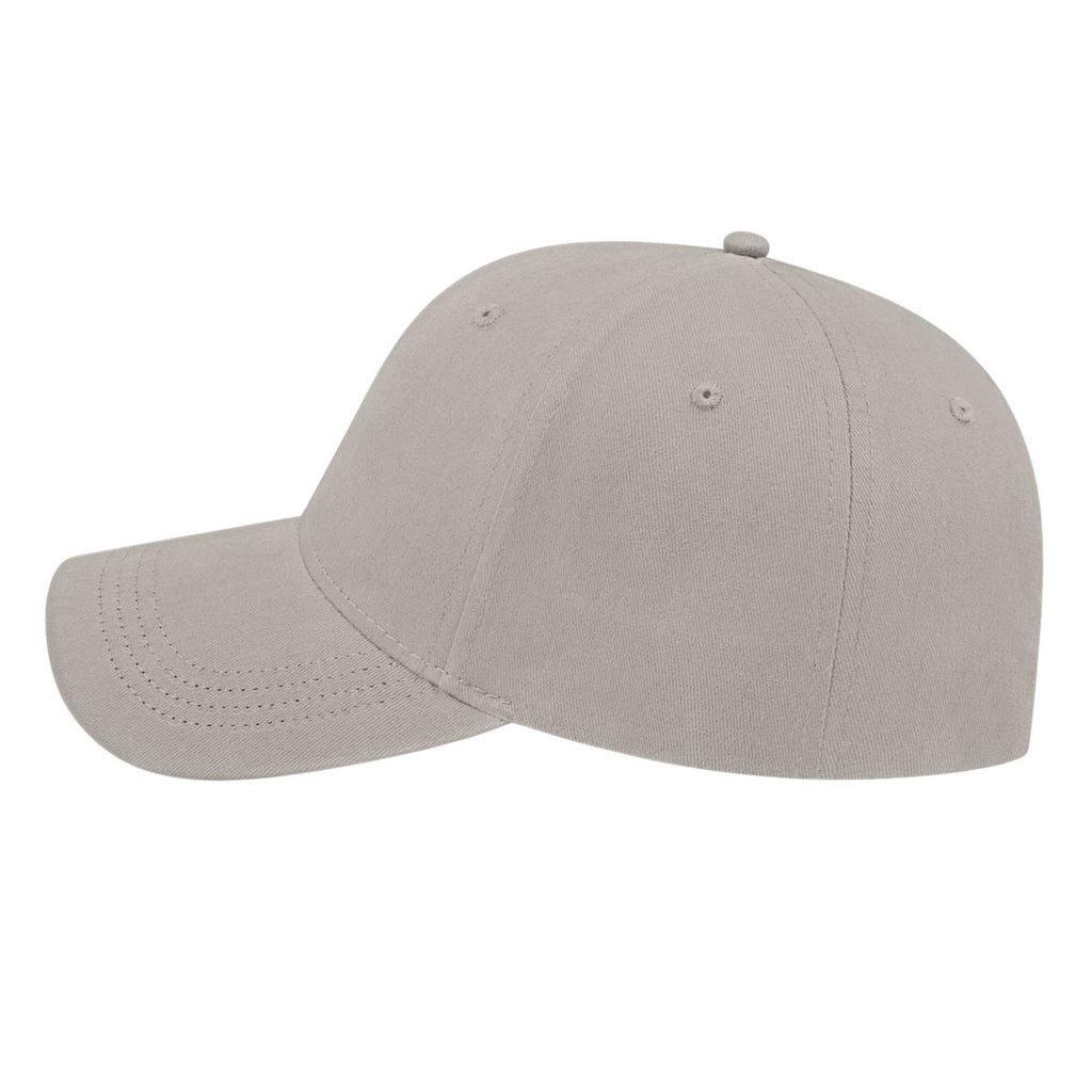 Cap America Low Profile Brushed Twill Cap Embroidery - Gray - Right Side