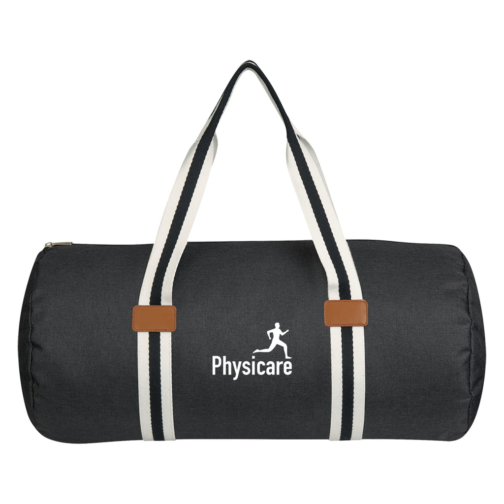 Capetown Duffel Bag, Heathered - Black - Silk Screen
