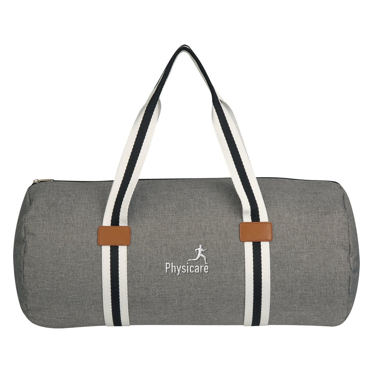 Capetown Duffel Bag, Heathered Embroidery - Gray - Embroidery