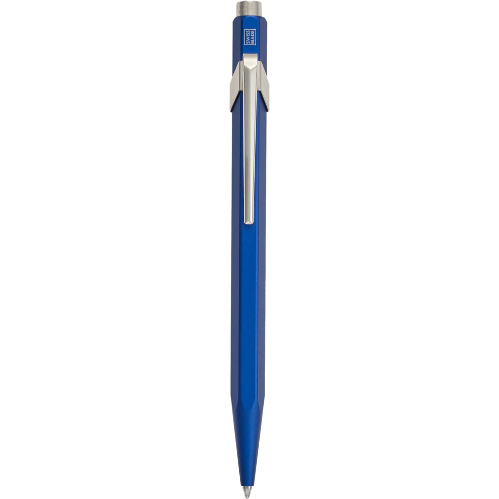 Caran d'Ache 849 Ballpoint Pen, Colormat-X - Dark Blue - Clip
