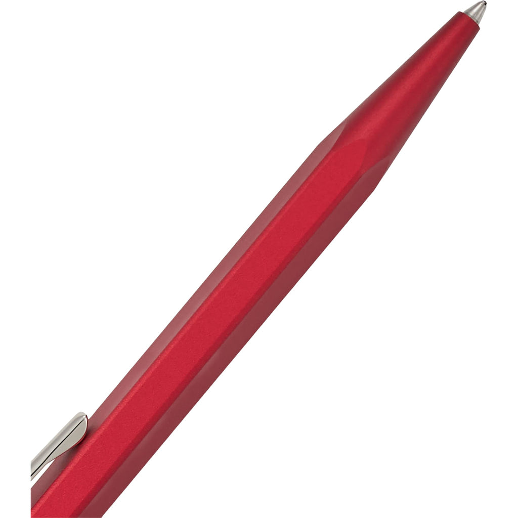 Caran d'Ache 849 Ballpoint Pen, Colormat-X - Red - Detail