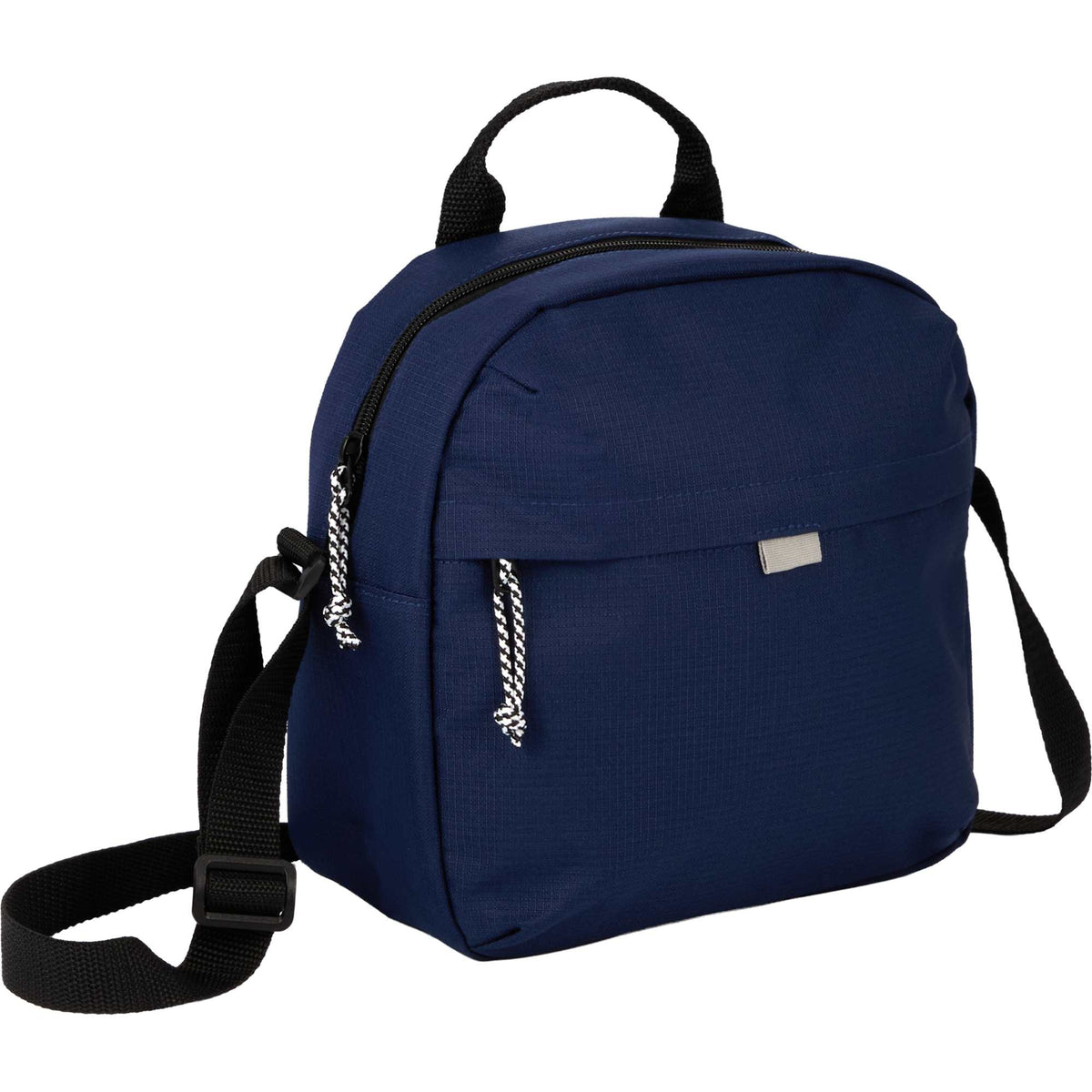 Caribou Recycled Lunch Cooler for 6 Cans Transfer - Navy - Right Angle