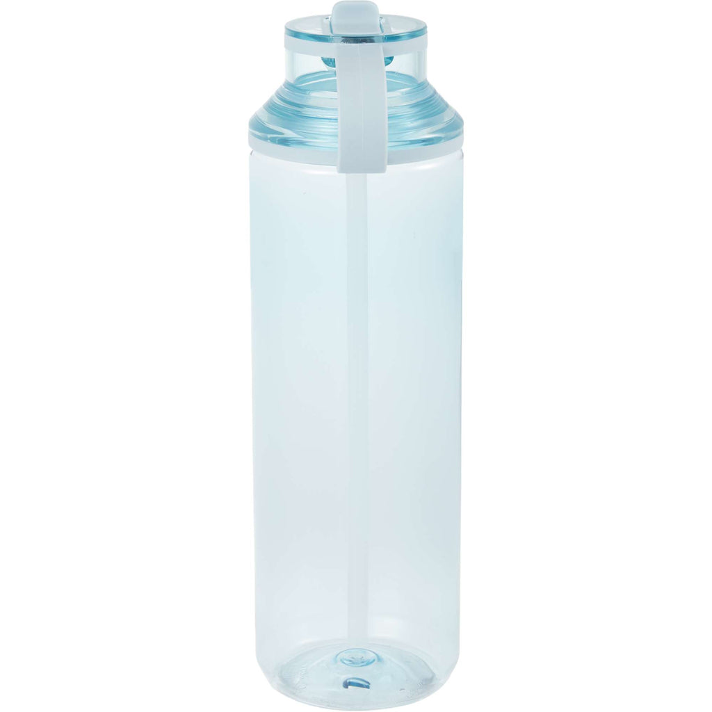 Carol Straw Sports Bottle in Recycled PET, 30 oz - Light Blue - Back