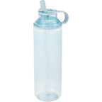 Carol Straw Sports Bottle in Recycled PET, 30 oz - Light Blue - Left Angle