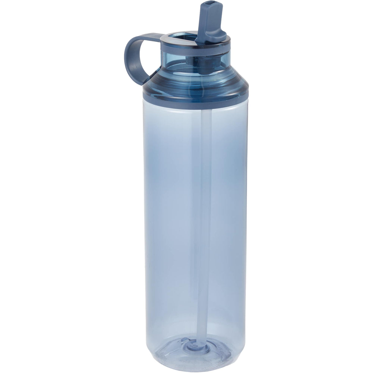 Carol Straw Sports Bottle in Recycled PET, 30 oz - Midnight Blue - Right Angle