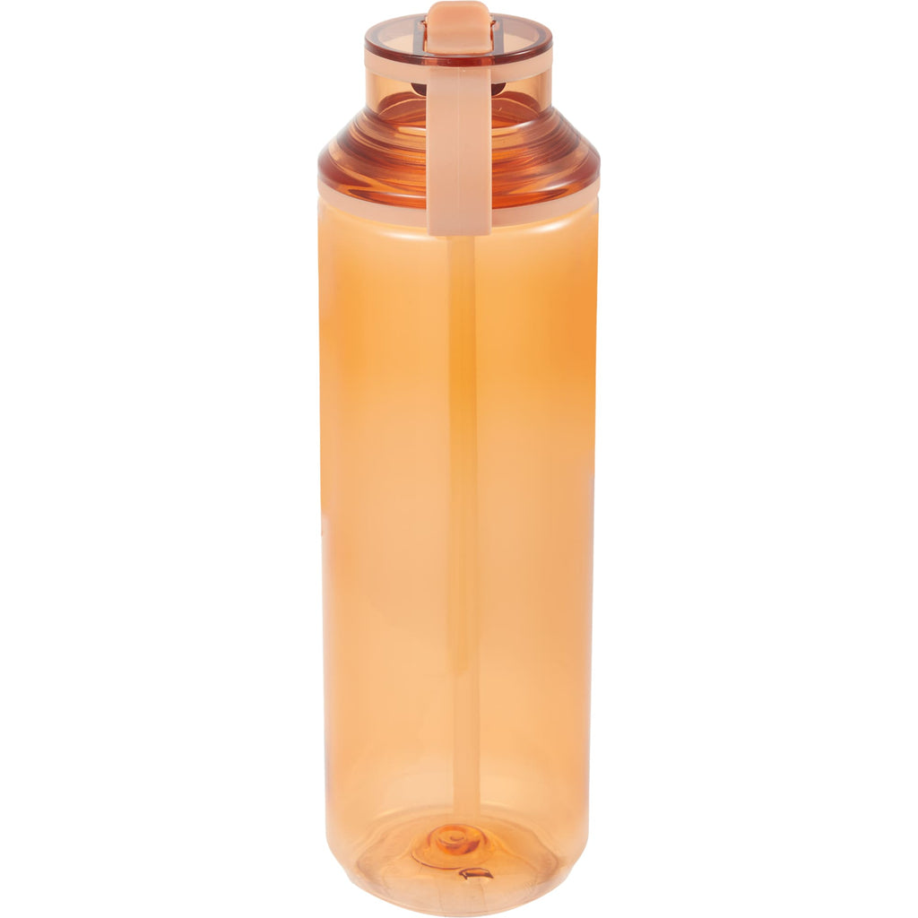 Carol Straw Sports Bottle in Recycled PET, 30 oz - Orange - Back