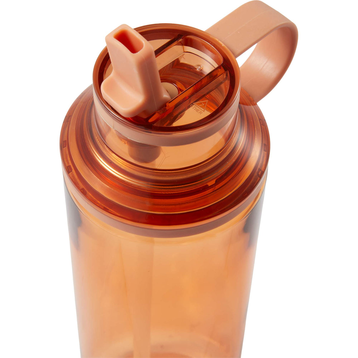 Carol Straw Sports Bottle in Recycled PET, 30 oz - Orange - Detail 2