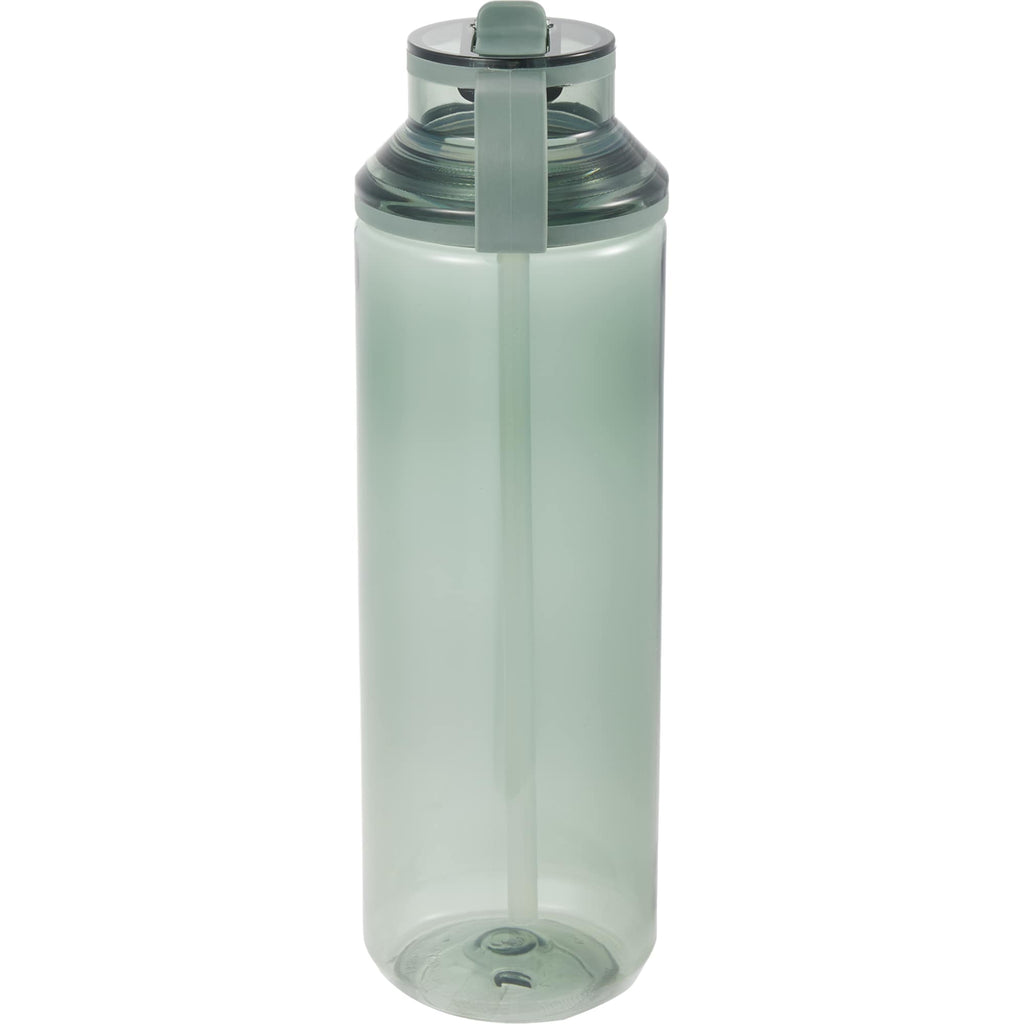 Carol Straw Sports Bottle in Recycled PET, 30 oz - Sage - Back