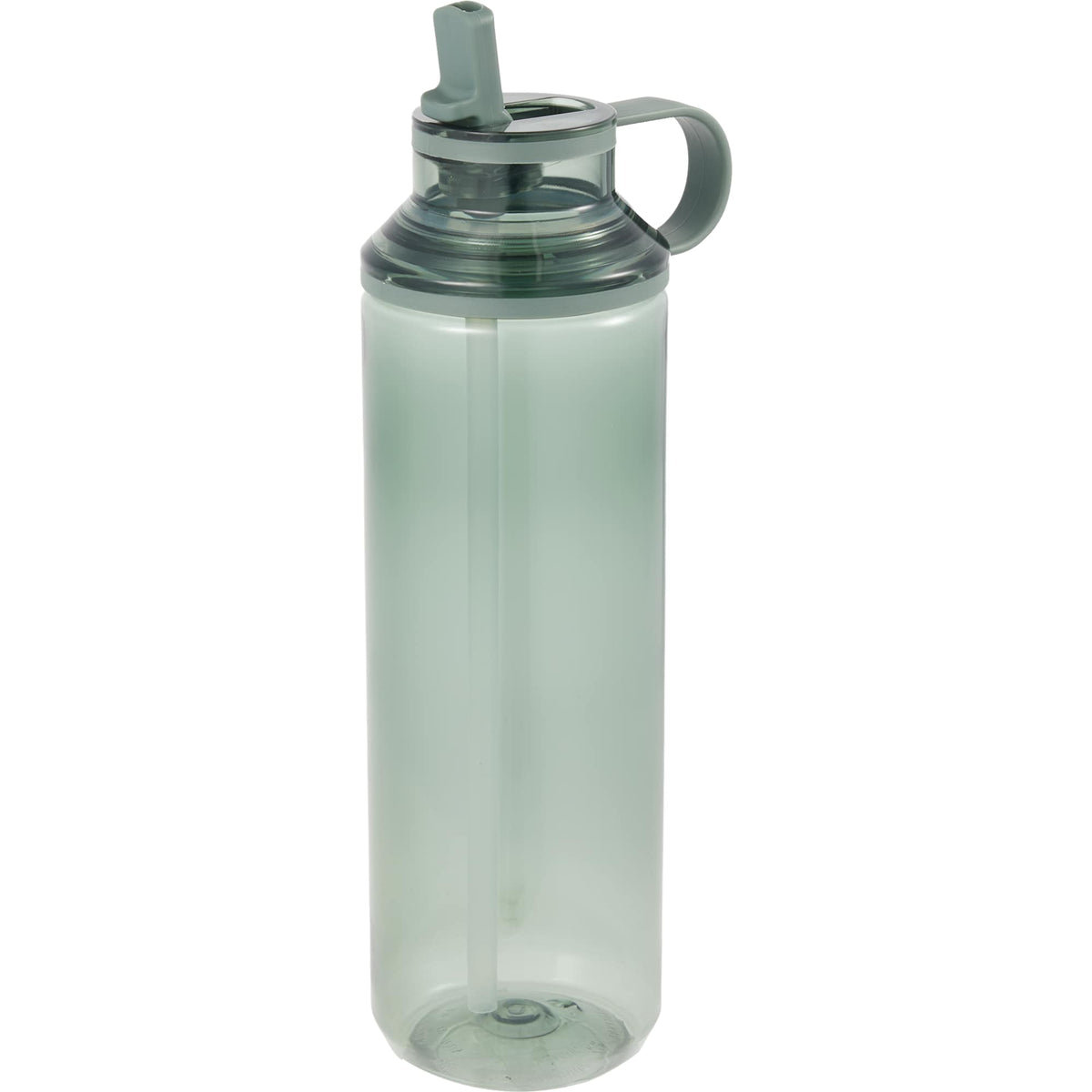 Carol Straw Sports Bottle in Recycled PET, 30 oz - Sage - Left Angle