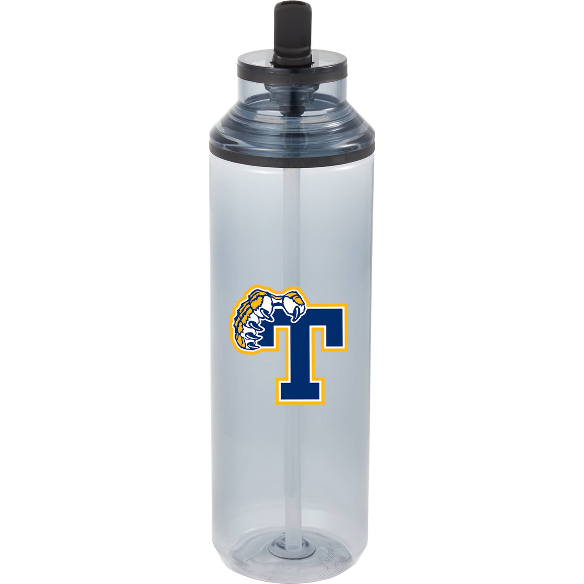 Carol Straw Sports Bottle in Recycled PET, 30 oz - Smoke - Front