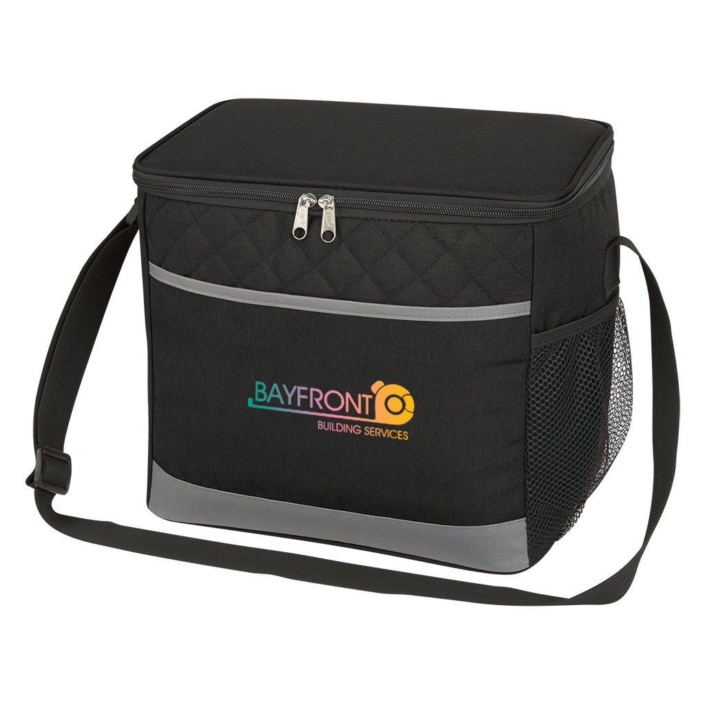 Carter Cooler Bag, Quilted - Black - Colorbrite