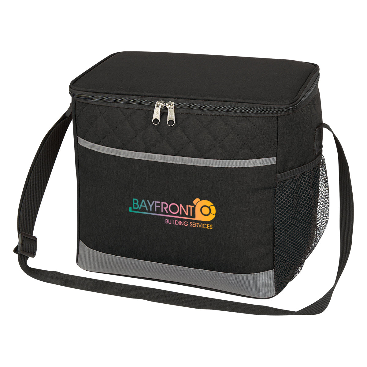 Carter Cooler Bag, Quilted - Black - Colorbrite