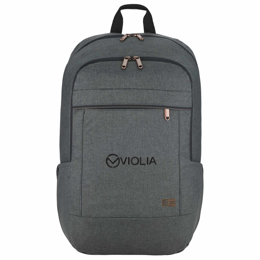 Case Logic Era Laptop Backpack, 16 Inch Embroidery - Charcoal - Front