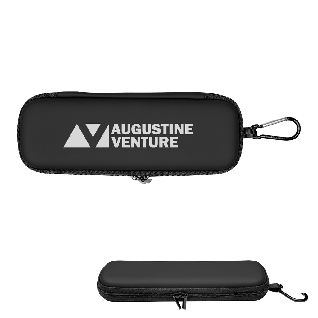 Case with a Carabiner, Protective - Black - Silk Screen