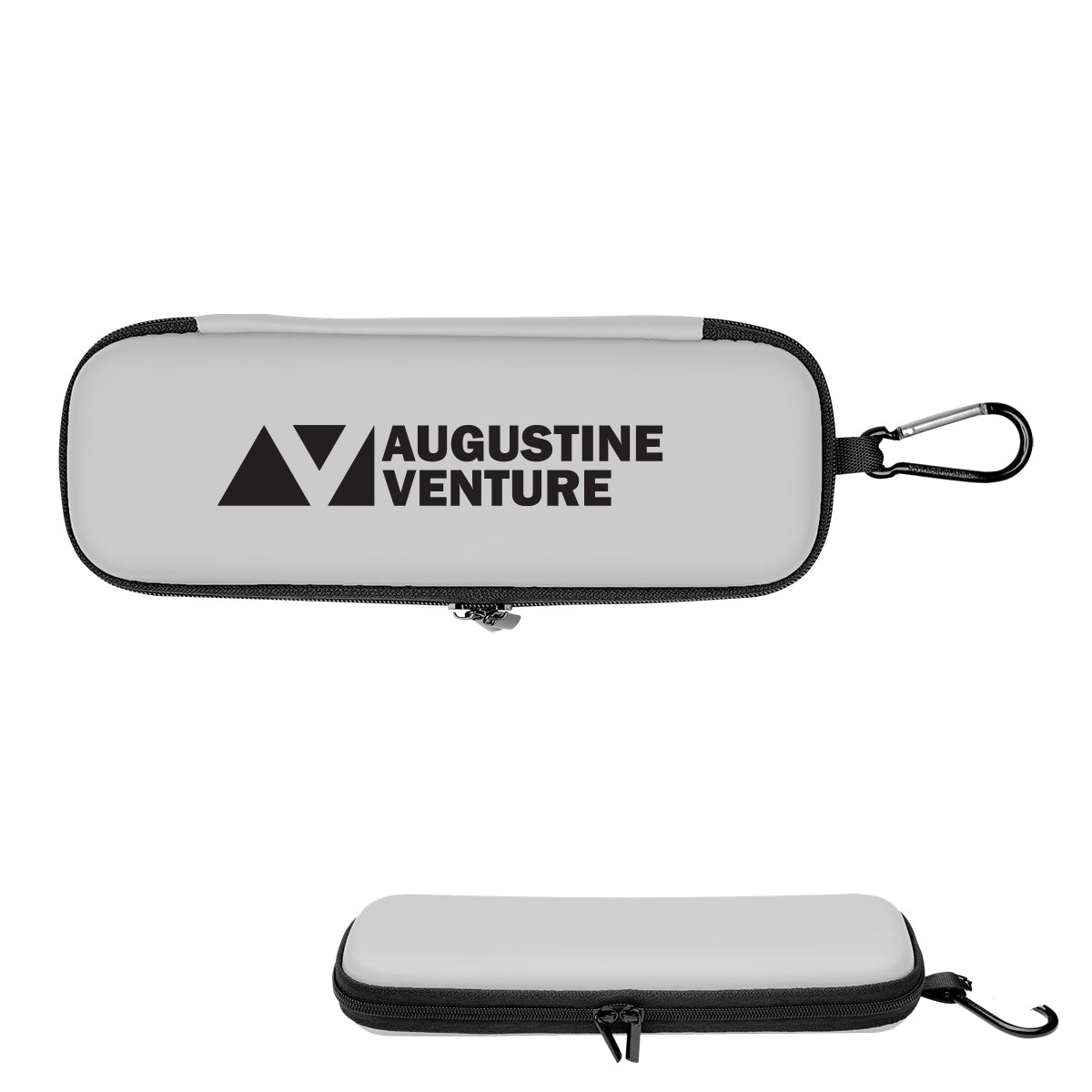 Case with a Carabiner, Protective - Gray - Silk Screen