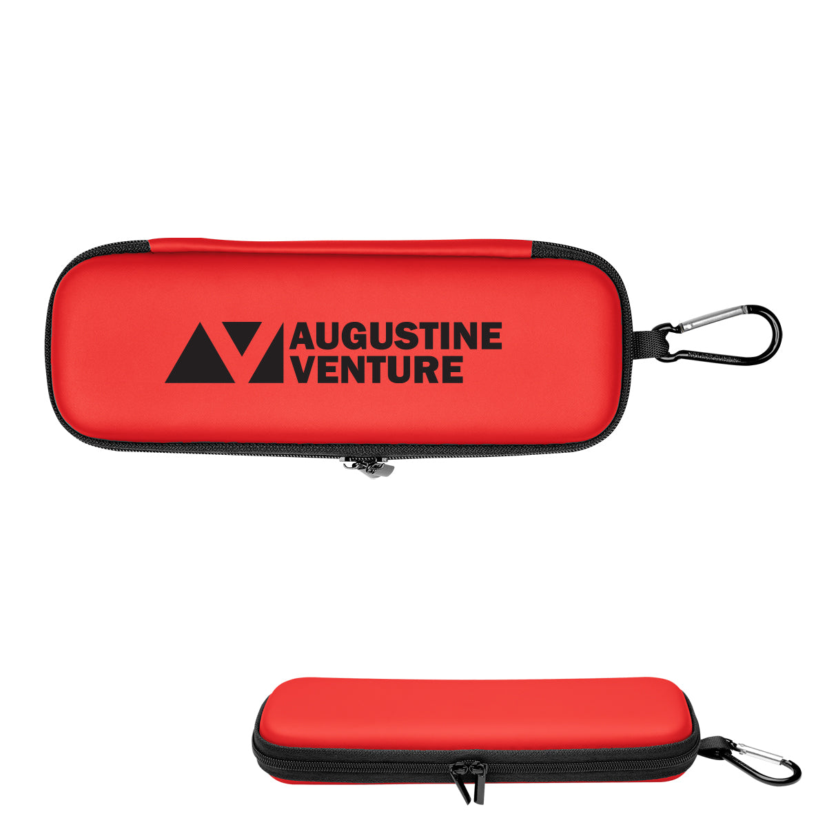 Case with a Carabiner, Protective - Red - Silk Screen