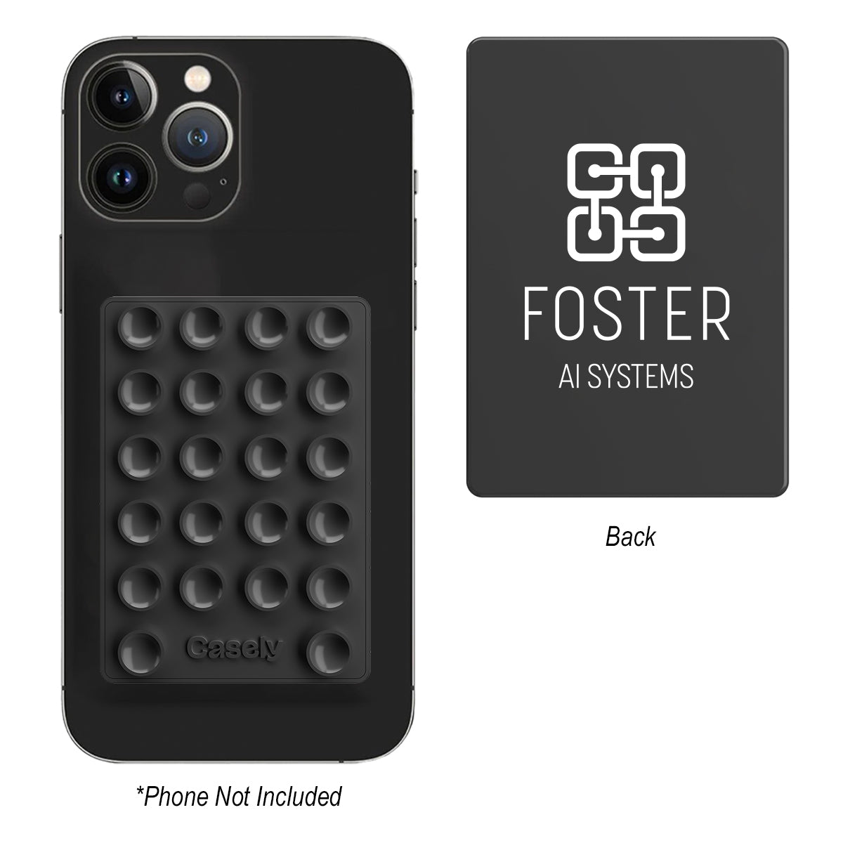 Casely Grippy Phone Grip - Black - Digital