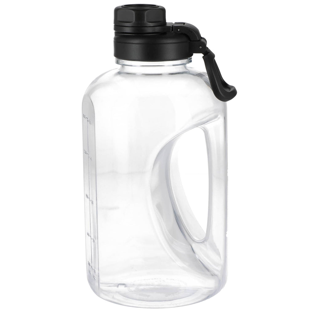 Cena Half Gallon Sports Jug in Recycled Plastic, 64 oz - Clear - Left Side