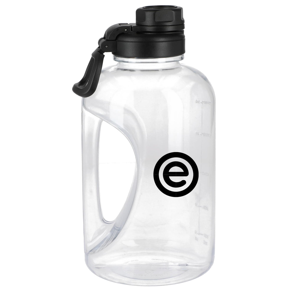 Cena Half Gallon Sports Jug in Recycled Plastic, 64 oz - Clear - Right Side