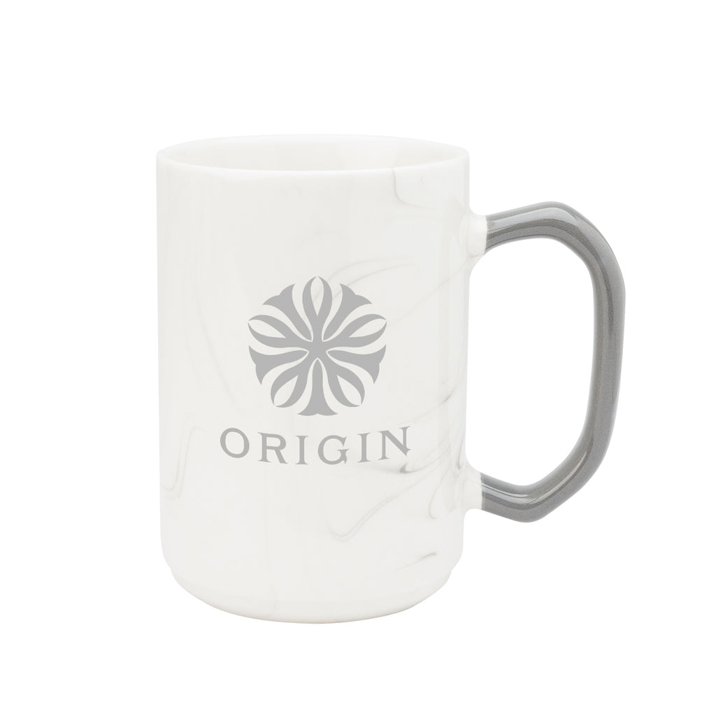 Ceramic Mug with Marble Finish, 15 oz - Laser