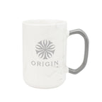 Ceramic Mug with Marble Finish, 15 oz - Laser
