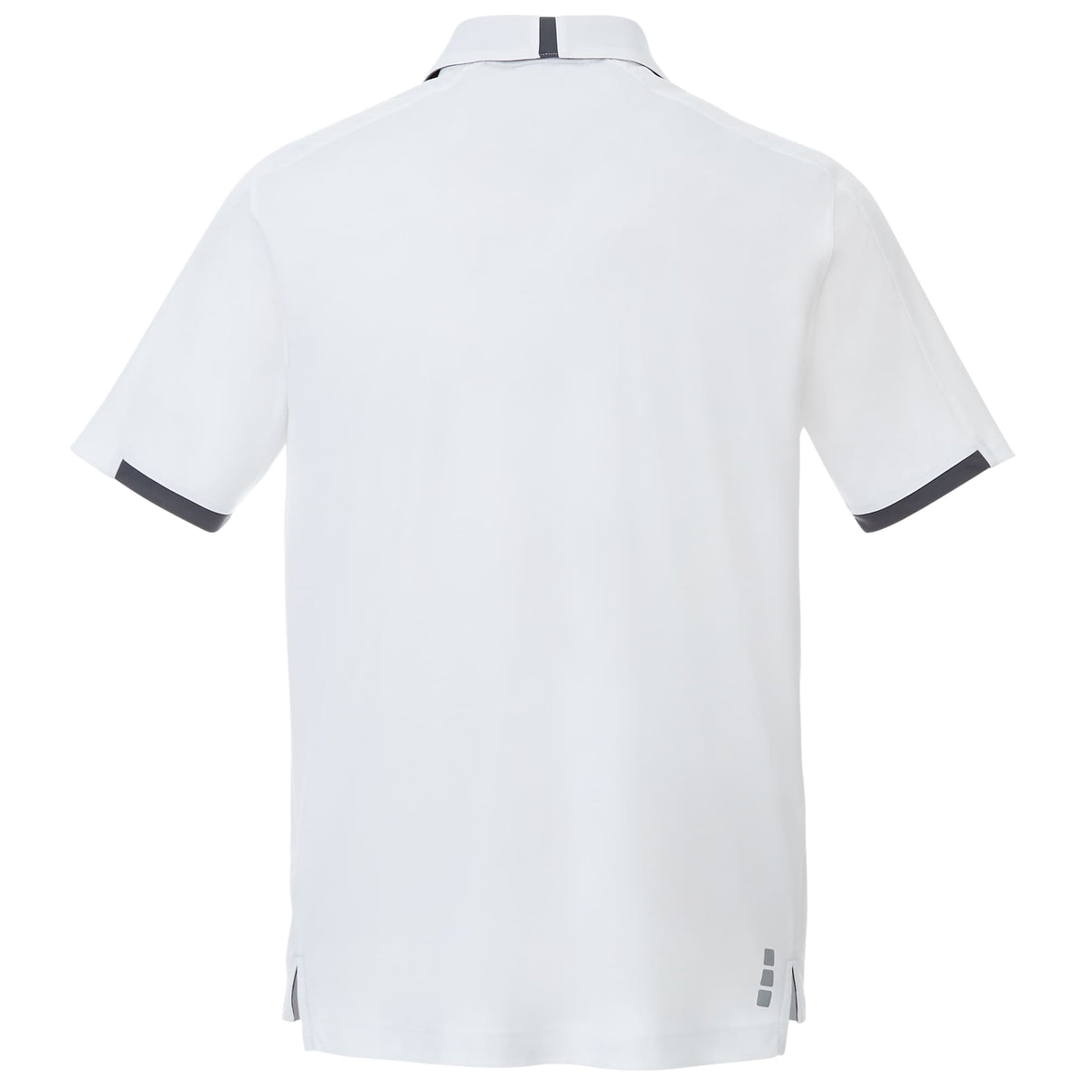 Cerrado Performance Polo with Contrast Details for Men Transfer - White/Grey Storm - Back Flat