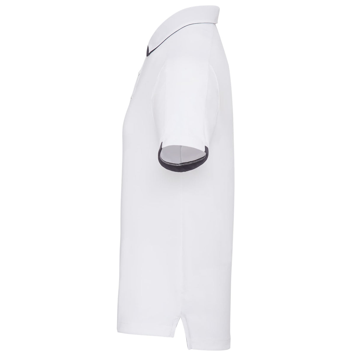 Cerrado Performance Polo with Contrast Details for Men Transfer - White/Grey Storm - Left Side